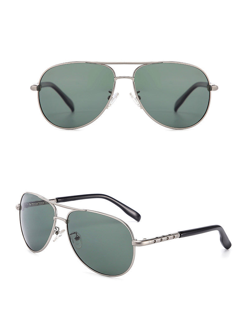 Lunettes Rétro Polarisées – Monture Métal Fine & Élégante