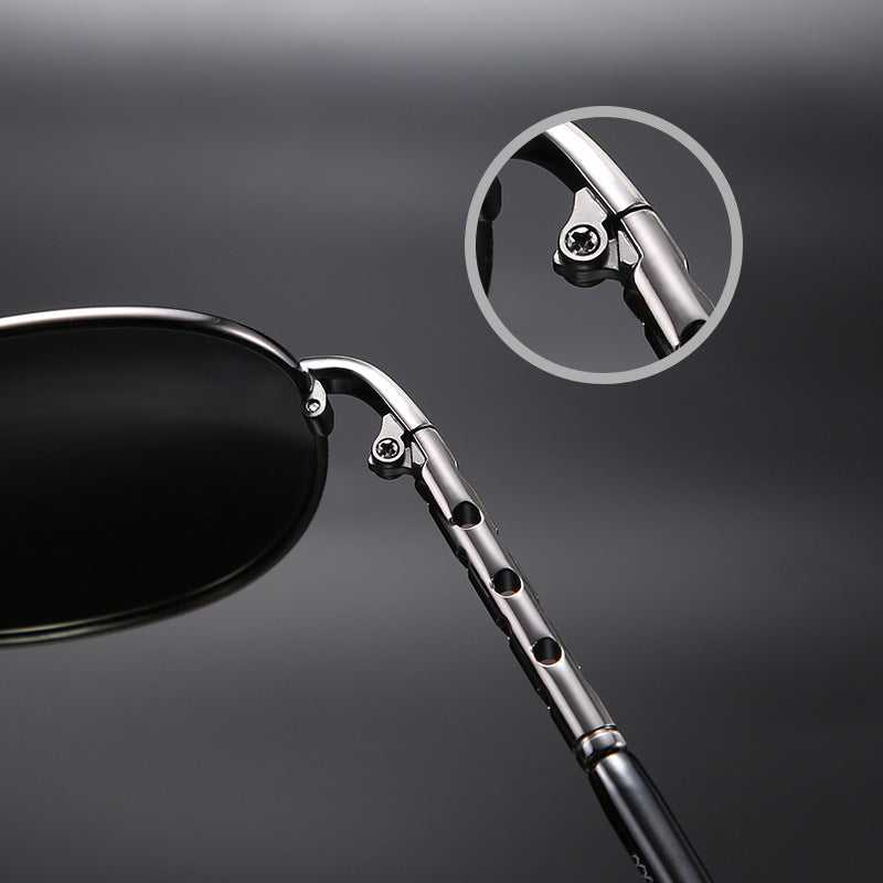 Lunettes Rétro Polarisées – Monture Métal Fine & Élégante