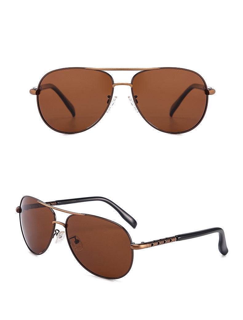 Lunettes Rétro Polarisées – Monture Métal Fine & Élégante