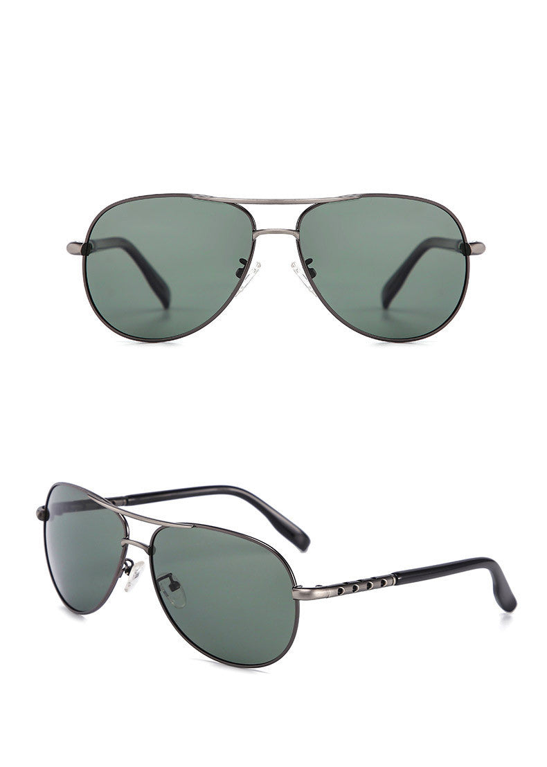 Lunettes Rétro Polarisées – Monture Métal Fine & Élégante