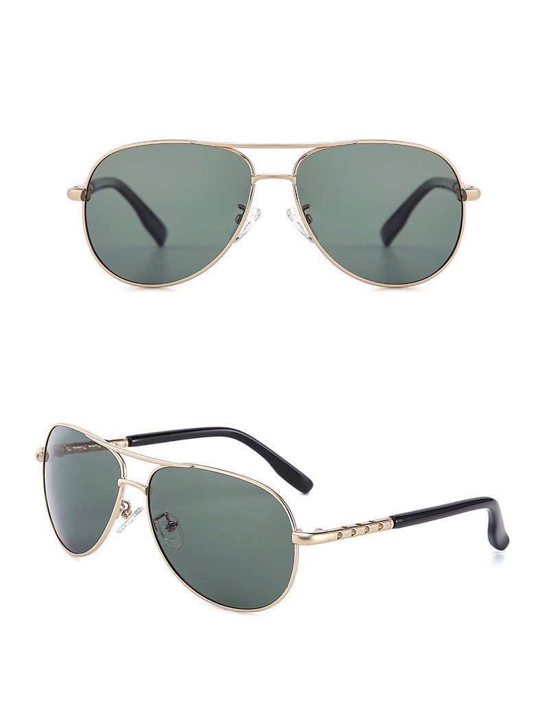 Lunettes Rétro Polarisées – Monture Métal Fine & Élégante